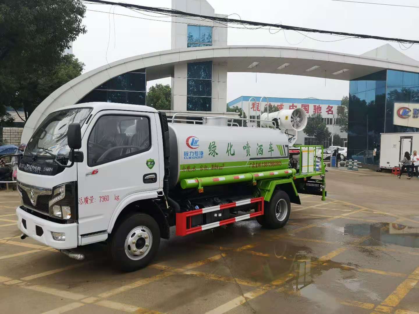 东风多利卡5吨雾炮抑尘车（方罐体可上蓝牌）